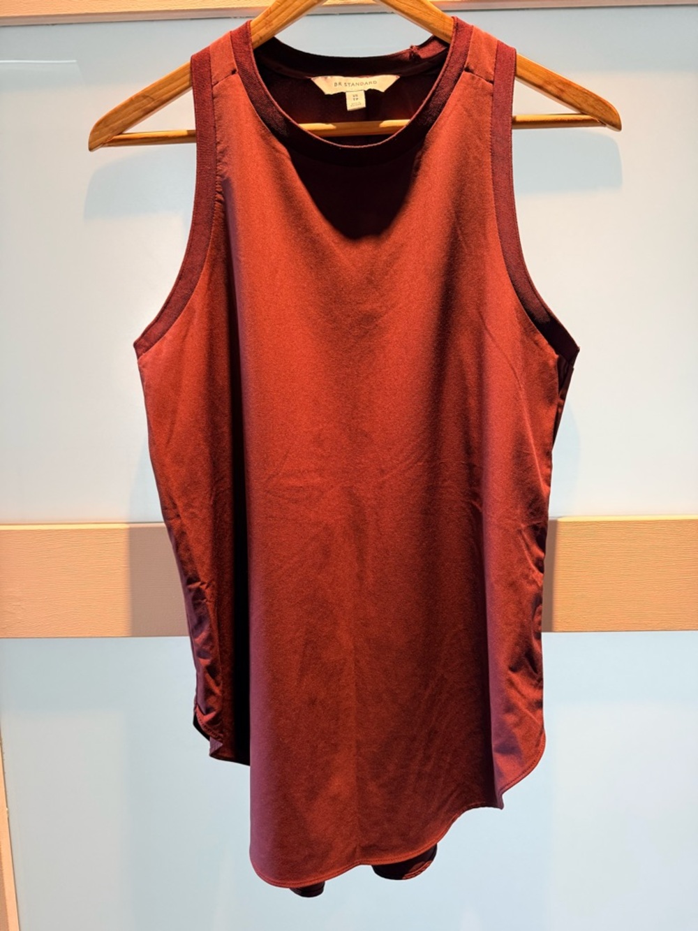 Burgundy Sleeveless Women's Tank Top